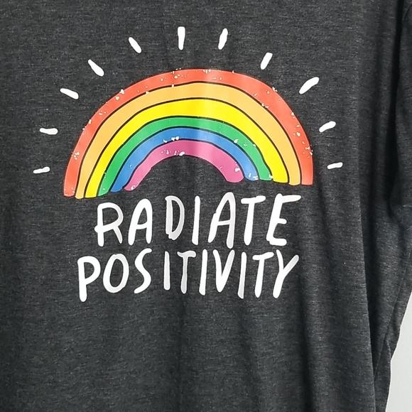 RADIATE POSITIVITY Rainbow Tee Large - Picture 4 of 7